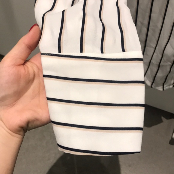 Fashion Nova Stripped Collar Button Down Shirt - Picture 3 of 6